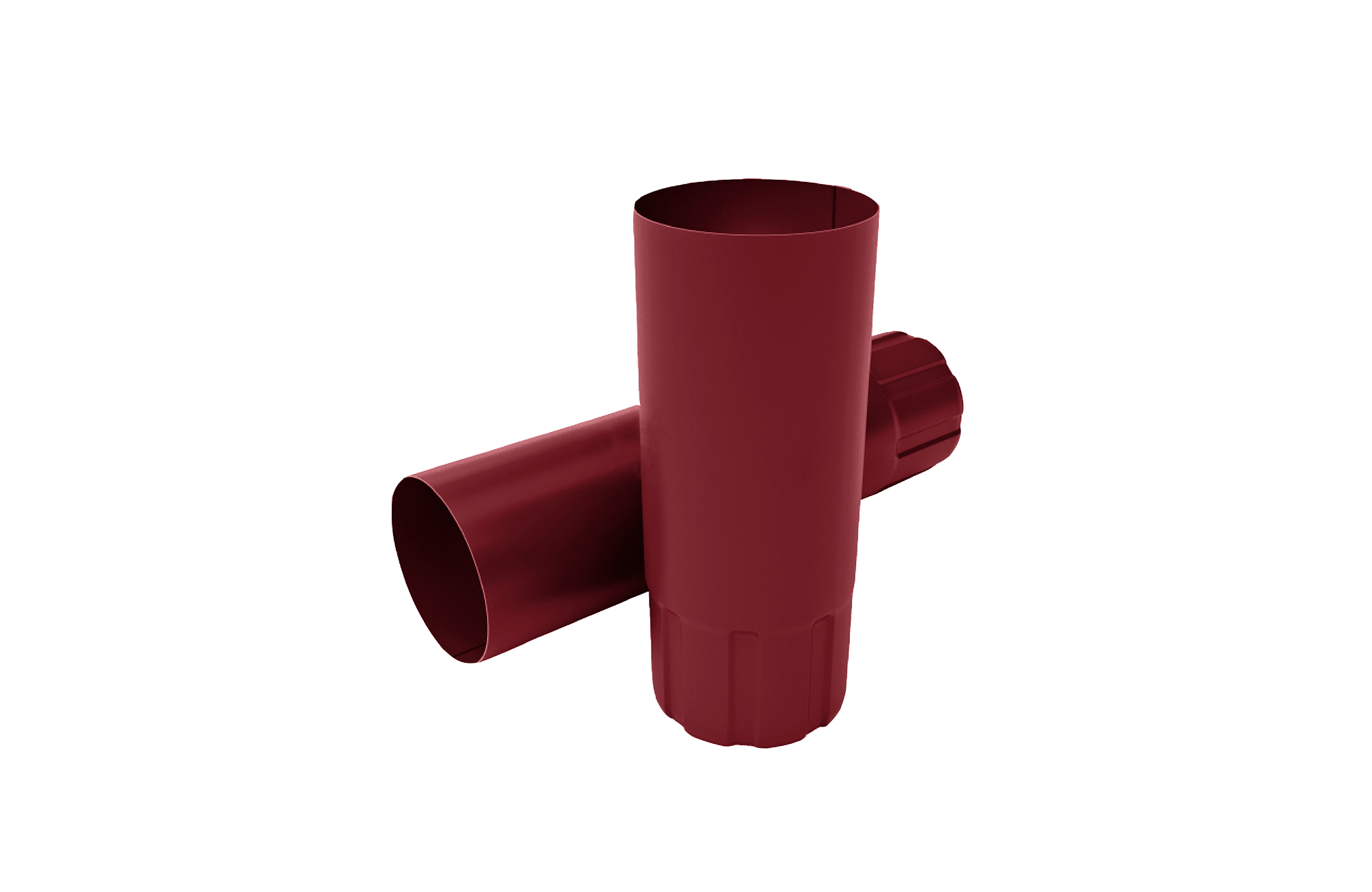 Труба круглая металлическая 3м красный RAL 3005